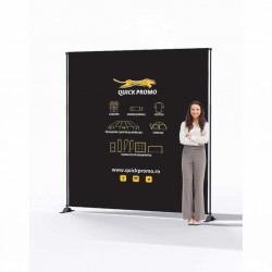 Pop up baner textil telescopic