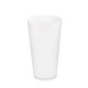 Pahar din plastic reutilizabil 550ml alb