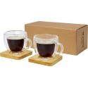 Set cesti cafea cu perete dublu din sticla 100ml