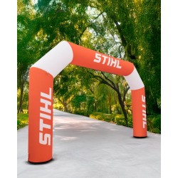 Poarta gonflabila personalizata poligon, fara compresor, 6x3.5m (Ø67cm)