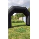 Vanzare poarta concurs gonflabila neagra ieftina 6x4 m
