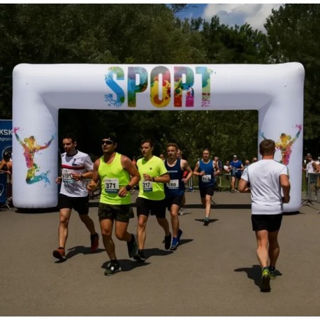 Poarta gonflabila patrata personalizata 11.4x5.7m, cu compresor