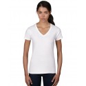 Tricou damă guler V Anvil Fashion Basic