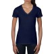 Tricou damă guler V Anvil Fashion Basic