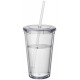 Pahar din plastic cu pai 450ml
