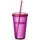 Pahar din plastic cu pai 450ml