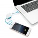 Cablu retractabil 2 in 1 pentru iPhone