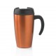 Cană cafea inox promoțională 400 ml cu capac