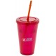 Pahar din plastic cu pai 450ml