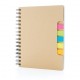 Notebook A5 din hartie kraft cu sticky notes