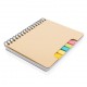 Notebook A5 din hartie kraft cu sticky notes