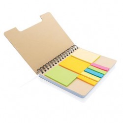 Notebook A5 din hartie kraft cu sticky notes