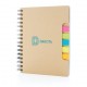 Notebook A5 din hartie kraft cu sticky notes