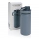 Bidon sport tip termos din inox Ermos 550 ml albastru gri