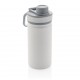 Bidon sport tip termos din inox Ermos 550 ml alb gri