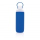 Bidon sport din sticla cu manson din silicon 500ml, 100% reciclabil