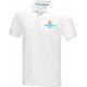 Tricou polo personalizat din bumbac organic culoare alba