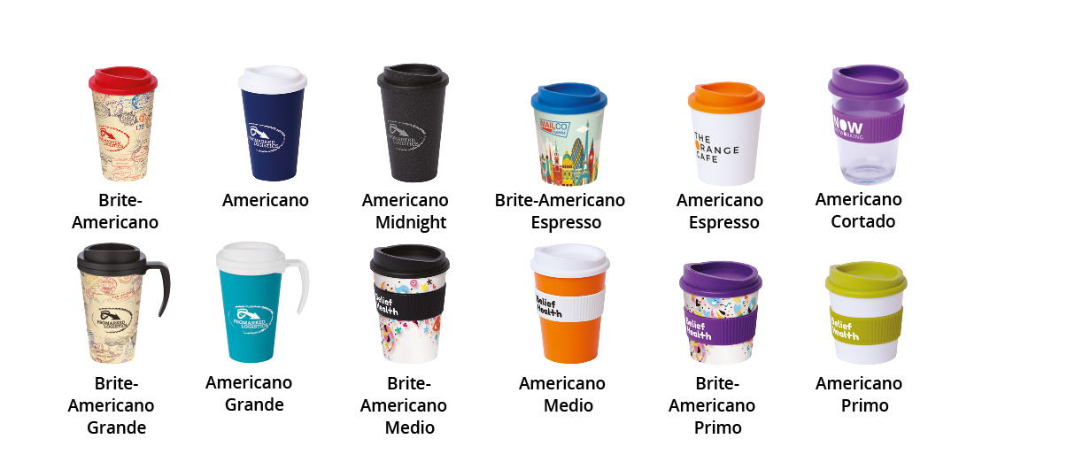 Tipuri de pahare personalizate Americano