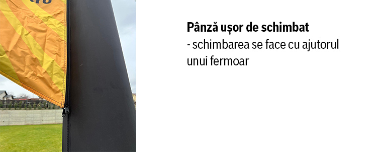 Steag 3D personalizat - Cu panza usor de schimbat