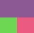 Bright Violet/Fluorescent Green/Fluorescent Pink