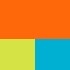 Fluorescent Orange/Fluorescent Yellow/Turquoise